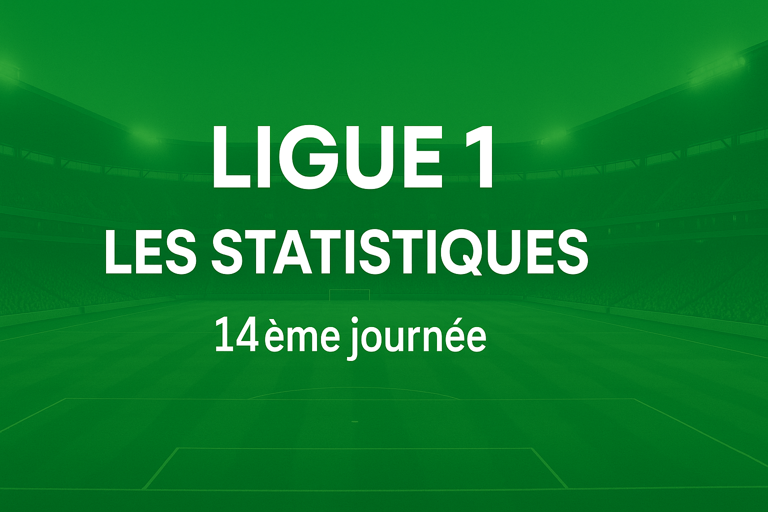 La 14ᵉ journée de Ligue 1 en chiffres :