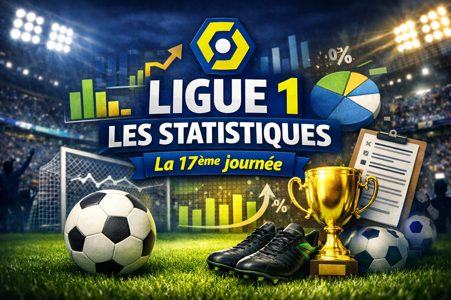 La 17ᵉ journée de Ligue 1 en chiffres :
