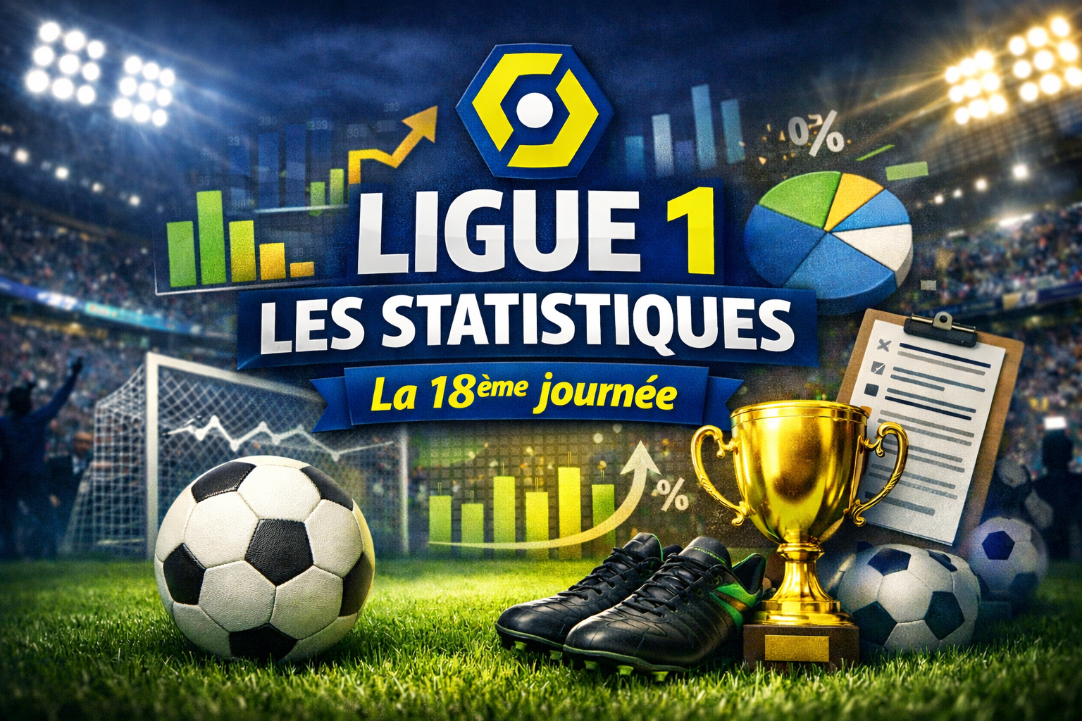 La 18ᵉ journée de Ligue 1 en chiffres :