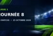 Ligue 1 – Journée 8 : 5 matchs – 25 octobre 2026